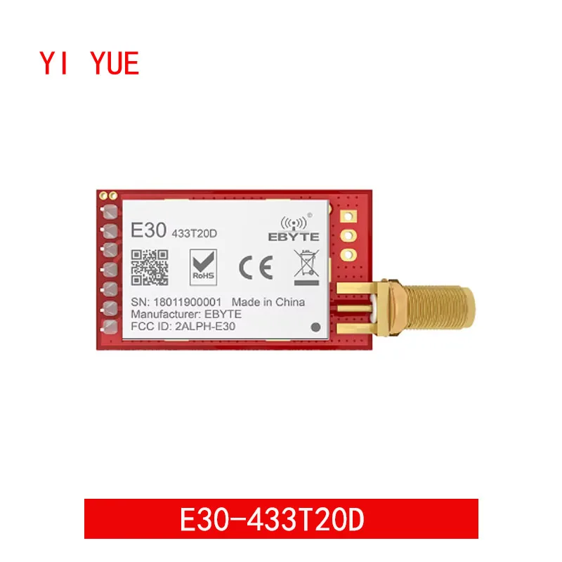 SI4438 433mhz 20dBm Transmitter Fixed Wireless Terminal Long Range 2500m UART Ebyte Wake-up on Radio SMA-K Antenna E30-433T20D