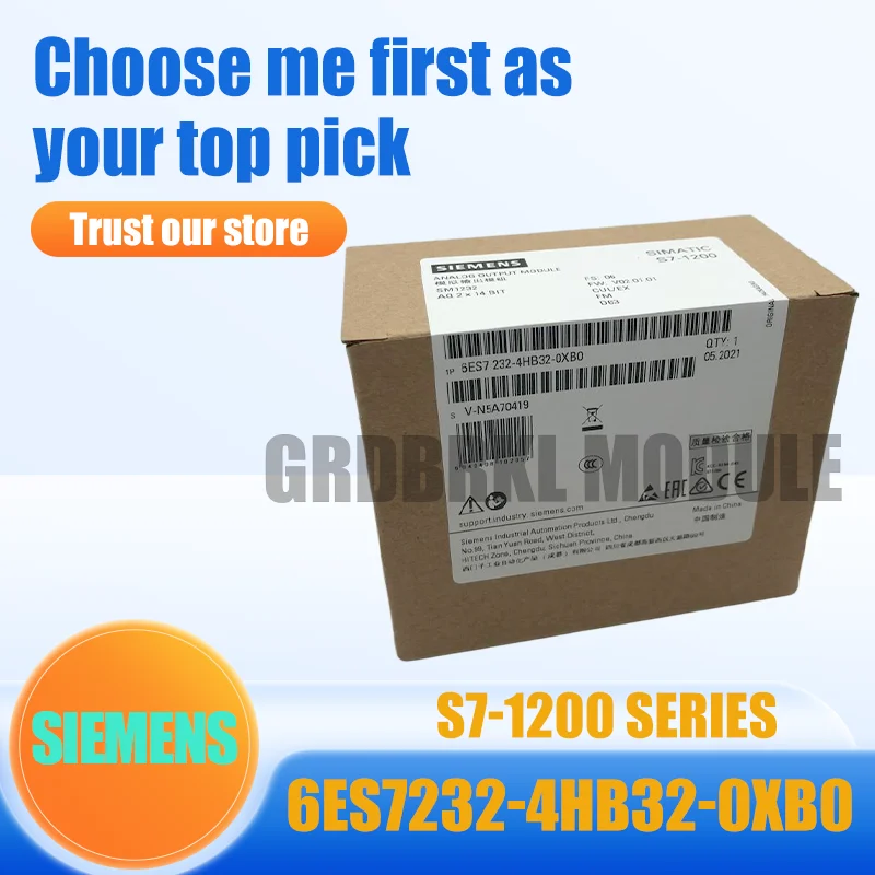 

Новый оригинальный модуль аналогового вывода SIEMENS 6ES7232-4HB32-0XB0 6ES7 232-4HB32-0XB0 для ПЛК S7-1200