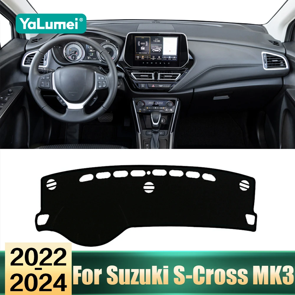 Car Accessories For Suzuki S-Cross MK3 2022 2023 2024 Dashboard Cover Avoid Light Pads Instrument Panel Non-Slip Sun Shade Mats