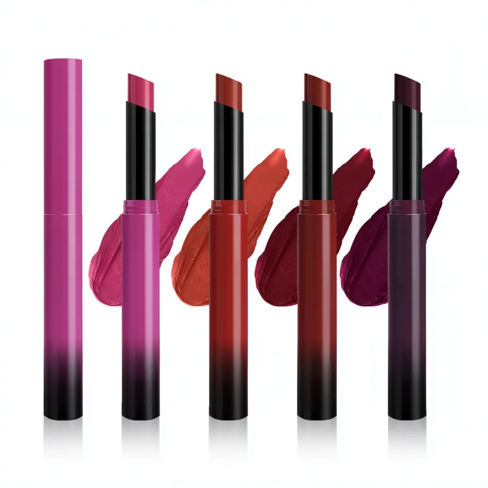 For Cool Story Soft Velvet Matte Lipstick Waterproof Lip Tint High Pigment Long Lasting Portable Professional Makeup Stick