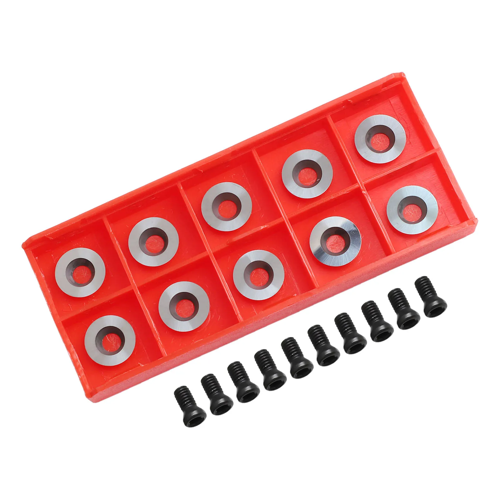 10pcs Ci3 Carbide Insert Cutter Round 12mm x 2 5mm 30 Degree Edge Tools for Woodworking and Finishing Applications