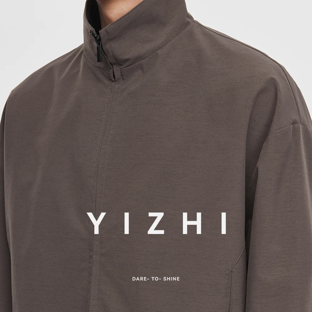 Fashion Men's Stand Collar Skin-friendly Jacket Spring Autumn 2025 New Functional Casual Zipper Jacket Top Men's Sports Jacket