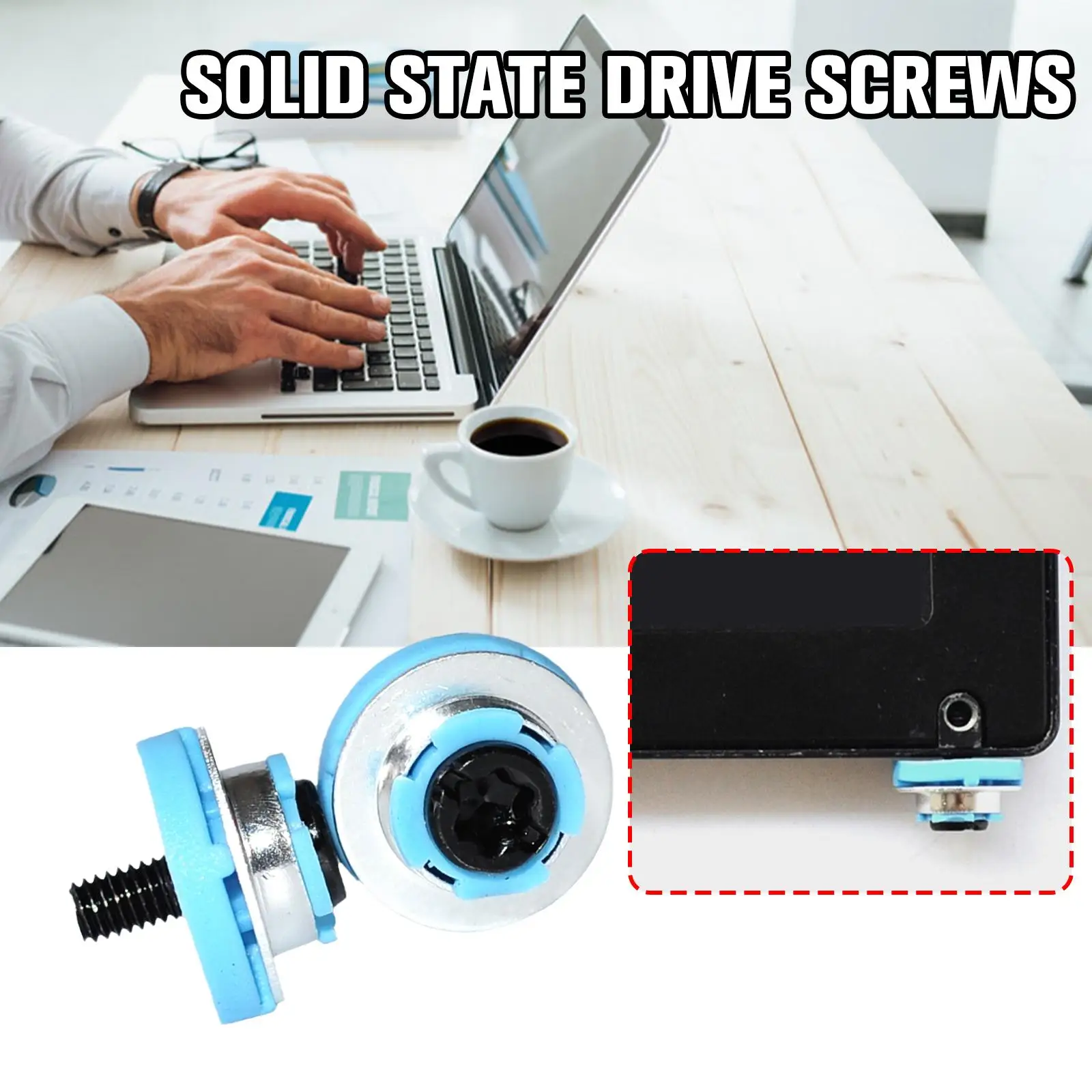 Para hp disco rígido parafusos para hp elitedesk 2.5 "estado ou 3.5" disco rígido mecânico hdd ssd mudo parafusos de montagem quente