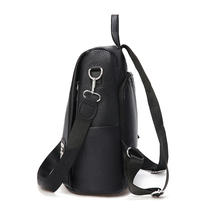 Anti-theft Backpack Women Soft Leather Backpack Female Shoulder Bag School Bags For Girls Large Capacity Travel Backpack Mochila