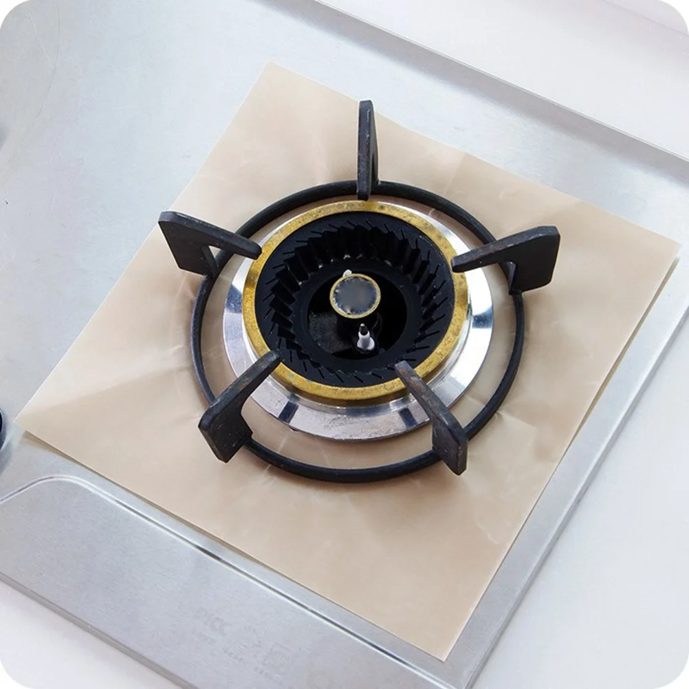 

4Pcs Flame-Resistant Oven Liner Set Heavy-Duty Gas Hob Protector Reusable Drip Tray for Effortless Cleaning Gas Hob Liner