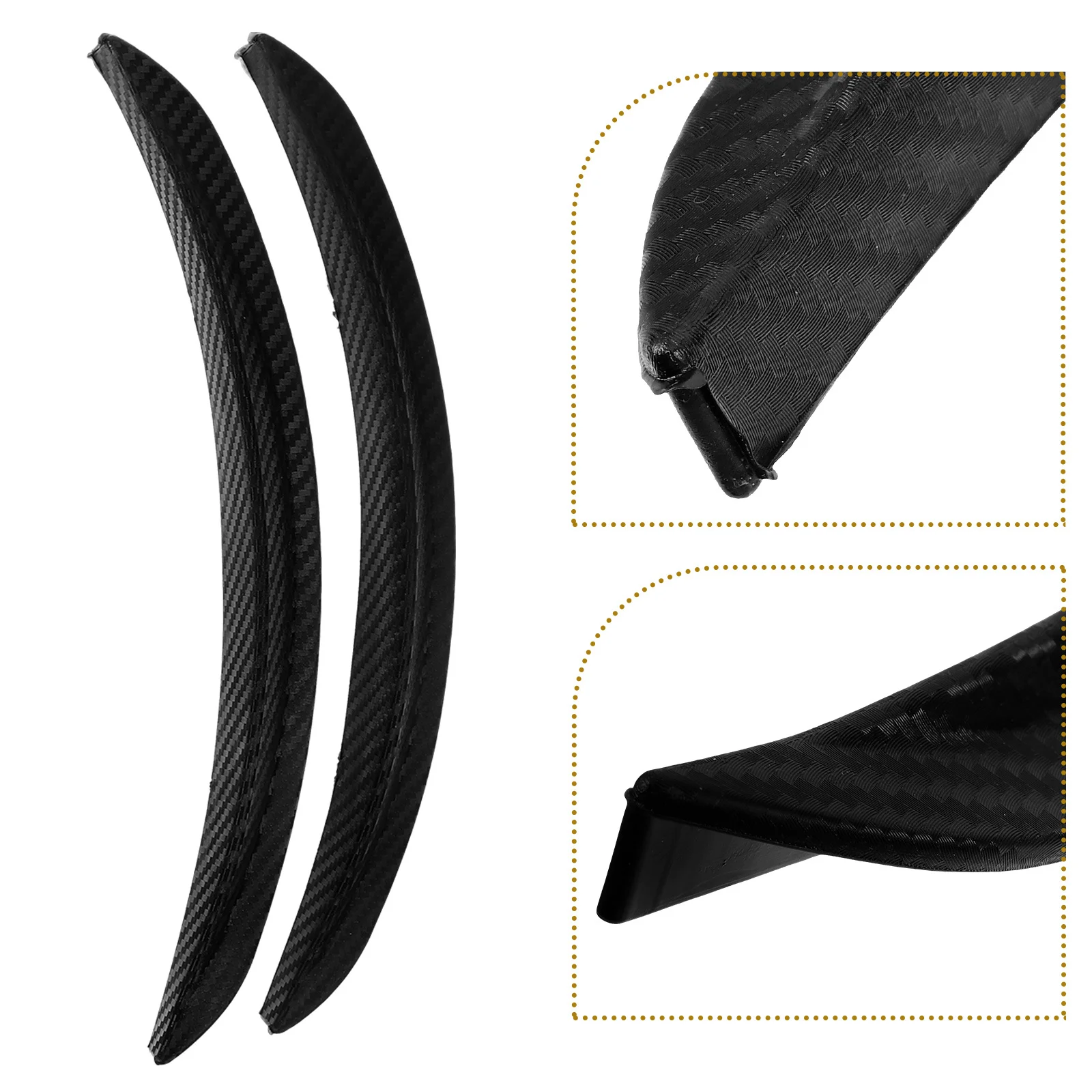 2 قطعة واقي مصد السيارة قطاع لينة المطاط المضادة للحراس مقاومة للخدش السيارات الخارجية واقي مصد السيارة #5