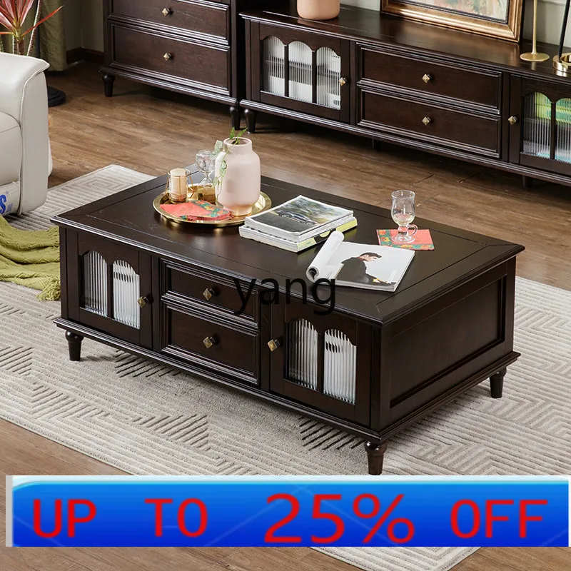 

LMM French Retro Art Vintage Style Coffee Table and TV Cabinet Set