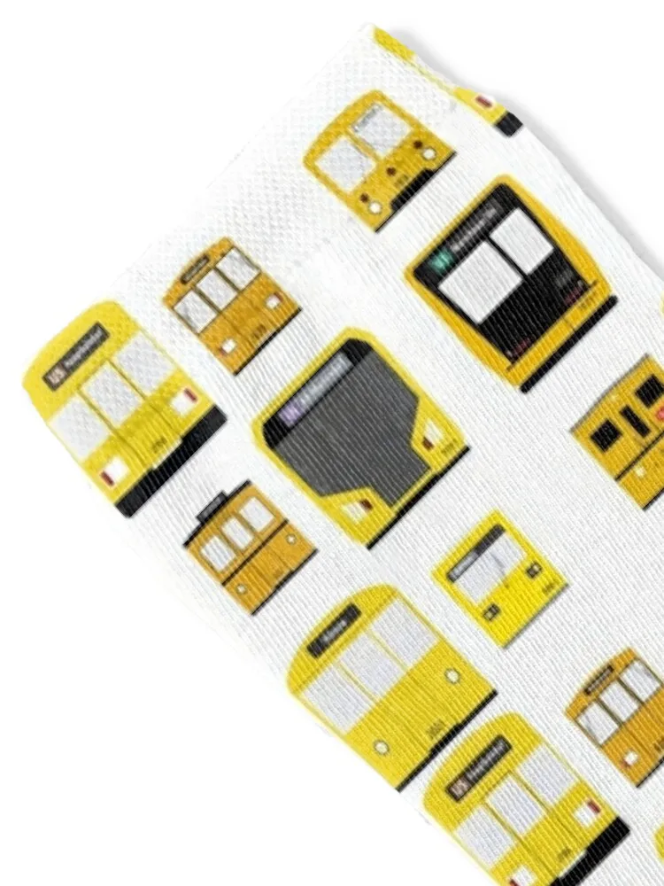 Subway Berlin Socks japanese fashion aesthetic ankle bright garter Women's Socks Men's