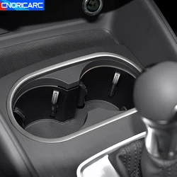 Car Styling Center Console Water Cup Holder Frame Decoration For Audi A3 8V 2013-2019 Stainless Steel Interior Accessories Trim