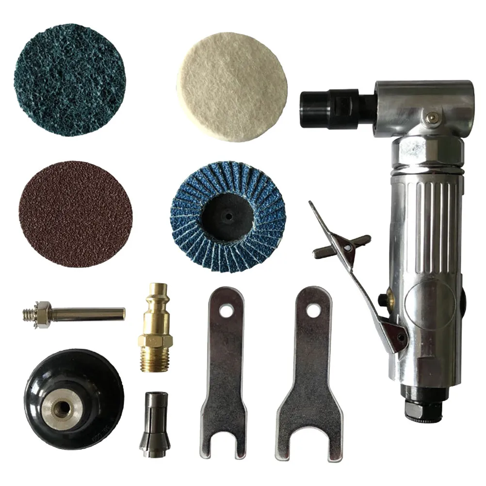 

1 Set Pneumatic Wind Mill Machine Metal Body Low Noise High Performance Grinding Tool For Tire Wood Metal Wall Surface Carving