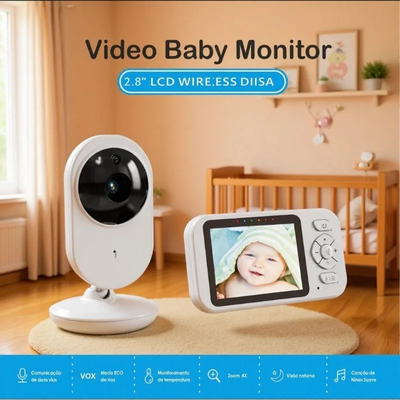 

Многофункциональный видеоняня 110В-220В с экраном 2,8 дюйма, цифровая система видеонаблюдения с ультрадолгим режимом ожидания, интеллектуальная система для семьи