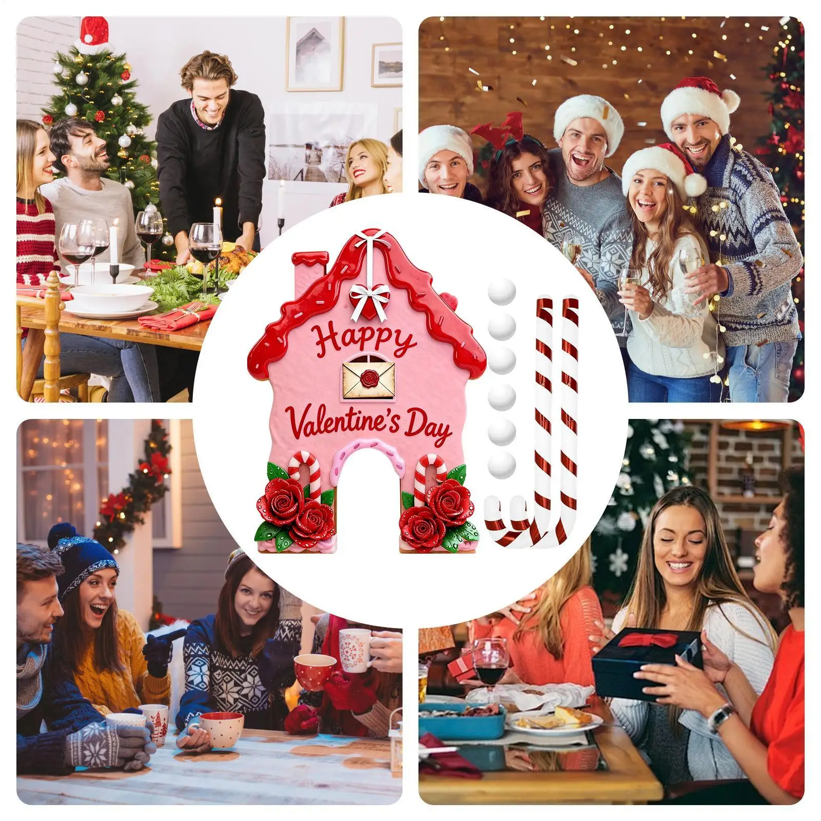 Kerst Peperkoek Golfspel Grappig Draagbaar Binnen Buiten Vakantie Mini Speelgoed Kerst Mini Golf Party Game Voor Thuis Kamer