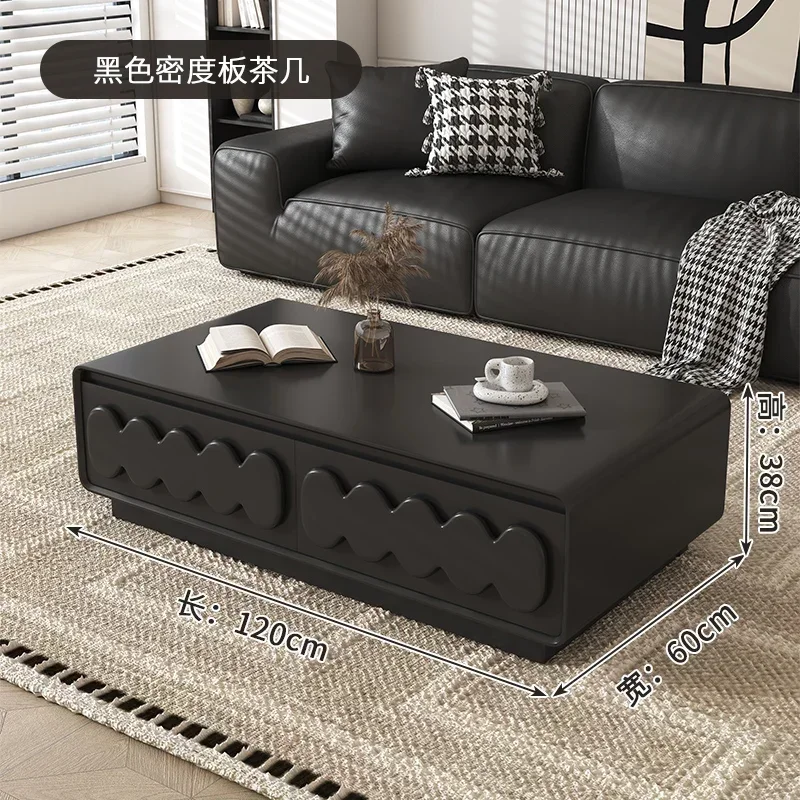 

Cream Style Coffee Table Living Room Home Small Apartment French Entry Lux Modern Minimalist Creative Storage Square Tea Table