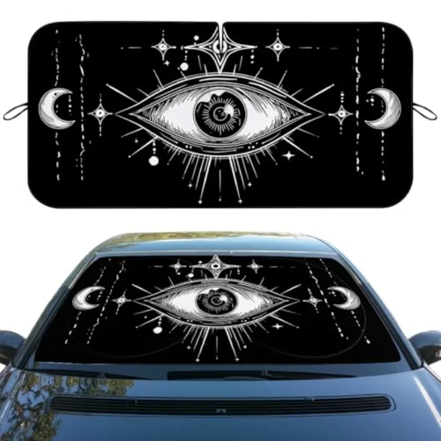 

Car Windshield Sun Shield, 59" L x 31.5" W, UV Protection, Foldable, Sedan, SUV