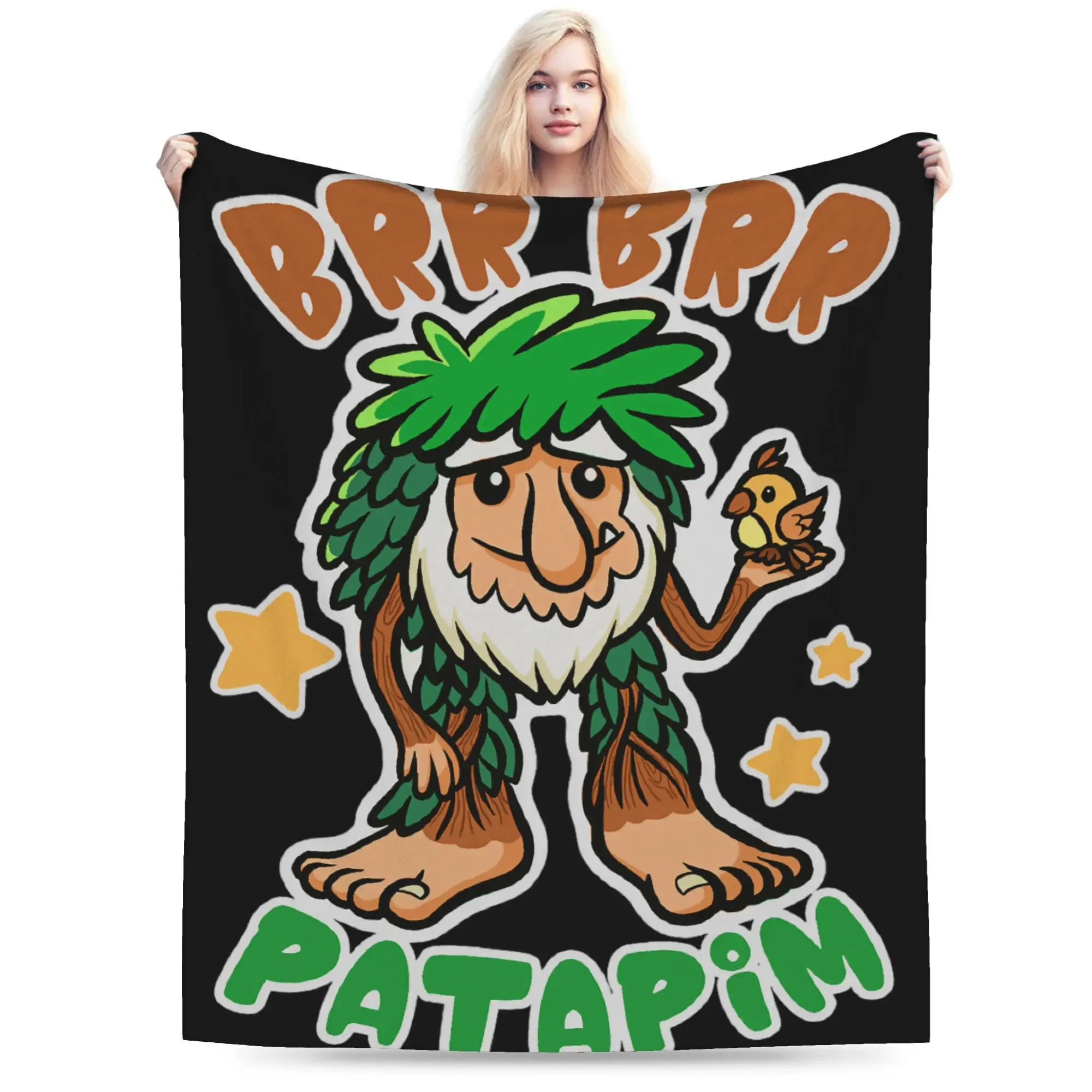 

Halloween Italian Brainrot Warm Soft Decorative Throw Blanket Print Plush Outdoor Flannel Bedspread Sofa Bed Cover