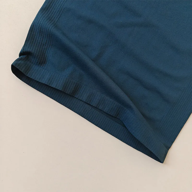 Yoga-Bekleidung Rundhals-T-Shirt Slim Fit Atmungsaktives Sport-Oberteil für Frauen Professionelles Pilates-Training Elastisches Lauf-Langarmshirt – Detail 10