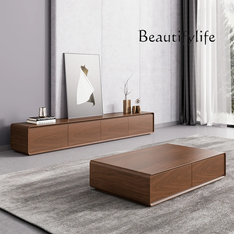 

Organizer Doors Modern TV Stand Living Room Design Nordic Modern Tv Table Bedroom Floor Walnut Fernsehen Tisch Furniture Home