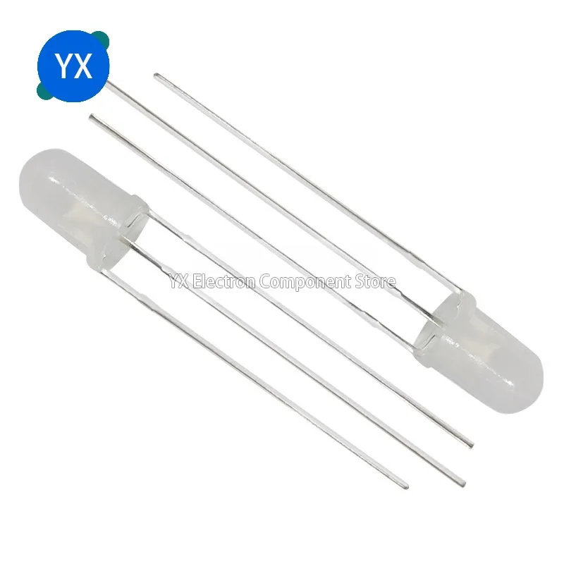 1000PCS 5mm LED Red Green LED Common Cathode / Common Anode Emitting Diodes F5 Diffused / Transparent Highlight