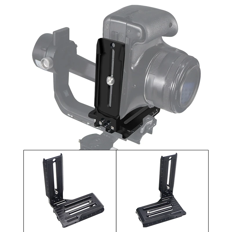 L Bracket Vertical Plate Support Holder Quick Release Switchable for Zhiyun Weebill S VBS RSC2 RS2 Gimbal Video Camera