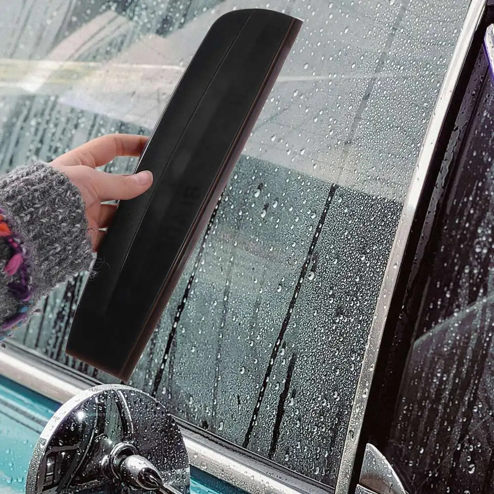 Non-Scratch Silicone Water Wiper Flexible Comfortable Grip Window Cleaning Tool Heat-resistant Quiet Car Washing Squeegee