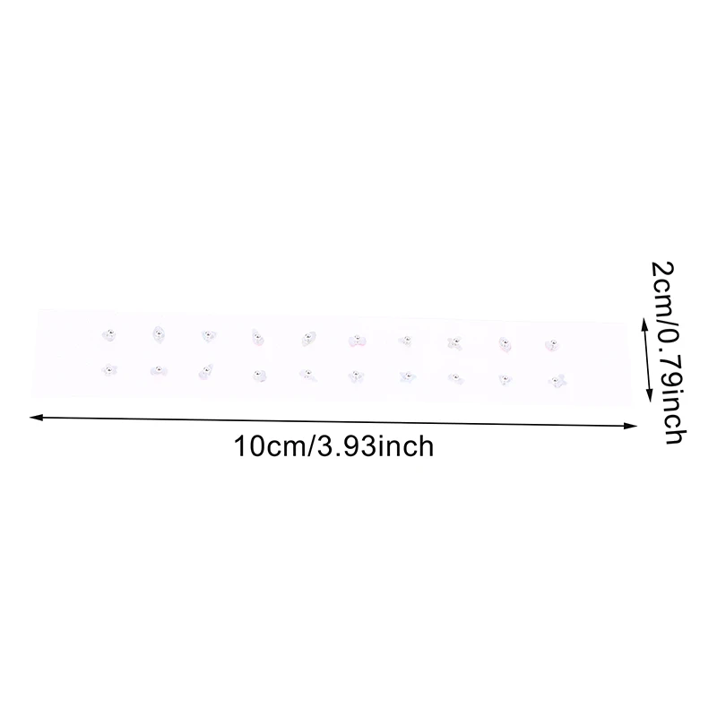20 قطعة/ورقة الأذن البذور الوخز بالإبر الأذني الغريبة الملونة الماس المتاح الأذن ملصقات العلاج بالتدليك إبرة التصحيح