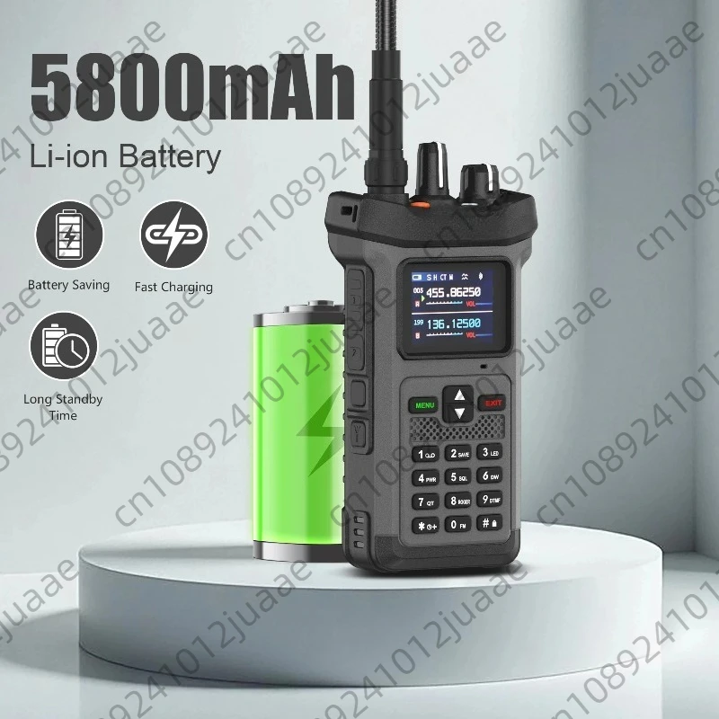 SQ-8500 20W Walkie Talkie Reverse Charging Copy Frequency Noise Reduction Flashlight 5800mAh Dual Band Long Range Two Way Radio