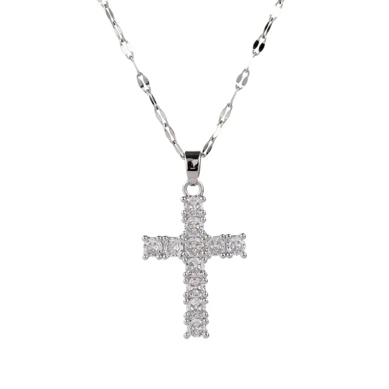 عبر الحدود عبر قلادة المرأة الخفيفة الفاخرة الراقية الشعور التجارة الخارجية الأكثر مبيعا أوروبا وأمريكا مرصع بالألماس p