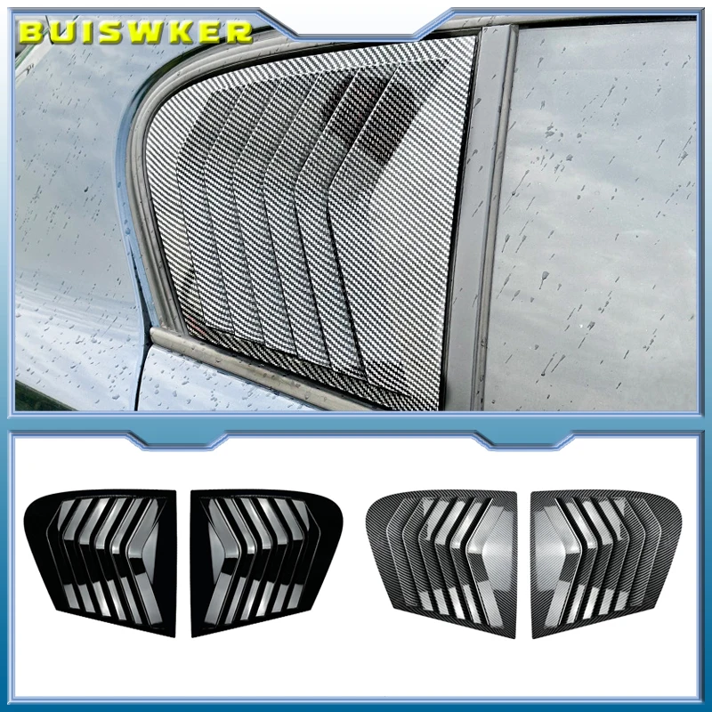 

Пара автомобильных спойлеров на боковое окно для Bmw F20 118i 120i Hatchback 2011-2019, задняя треугольная жалюзи, воздушный сплиттер F20, жалюзи