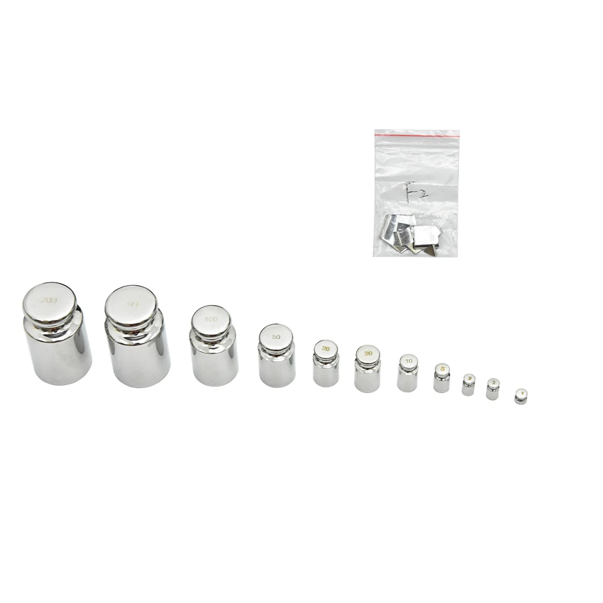 Imagem -06 - Balança Digital Calibração Laboratório Pesos Kit Ajustado Laboratório de Alta Precisão Gram Escala m1 f2 f1 Grau Aço Inoxidável 23 Peças 1mg200g de