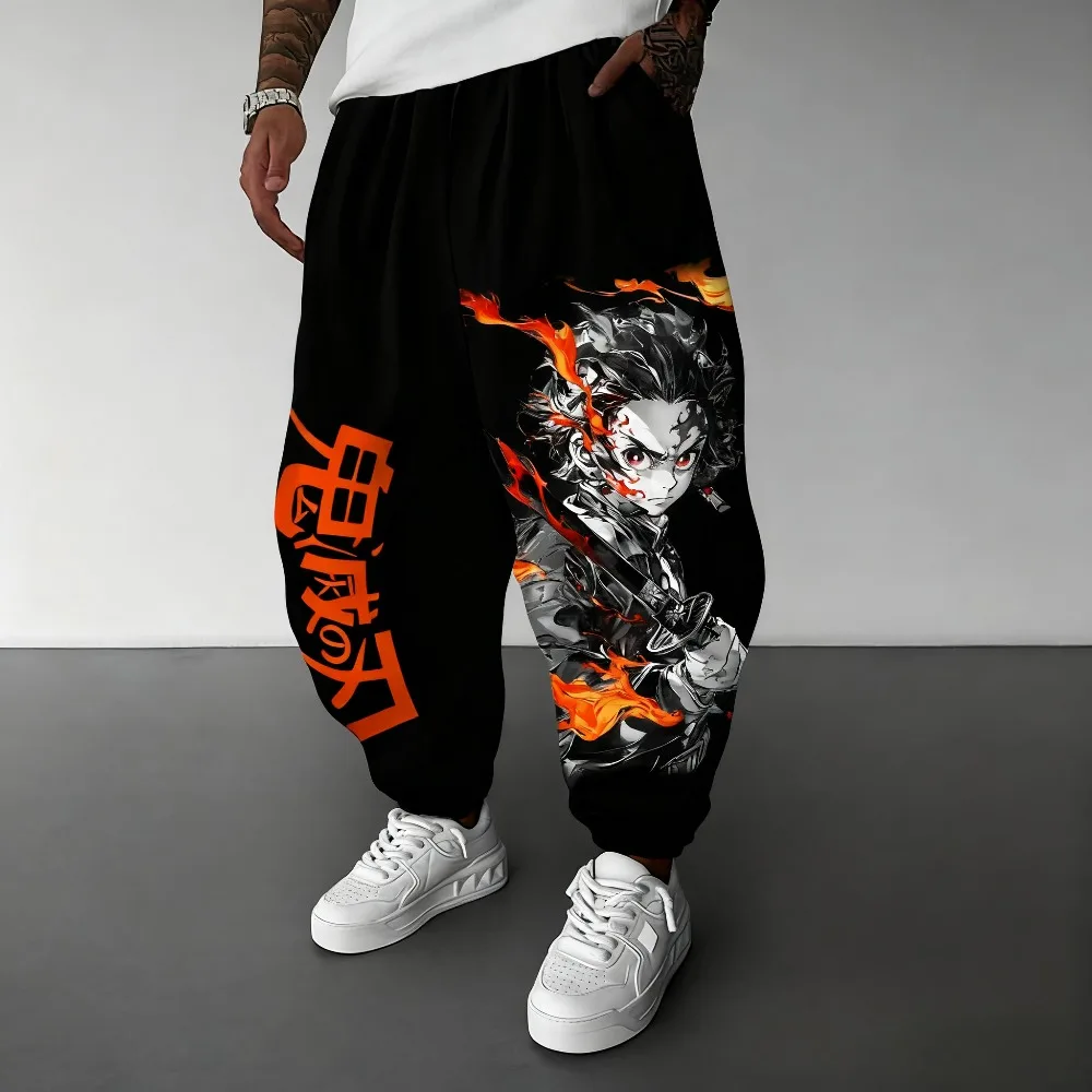 

Devil Killer Anime Men's Sports Pants Japanese Anime Printed Loose Street Wear Casual Hip Hop Autumn Fashion Clothing