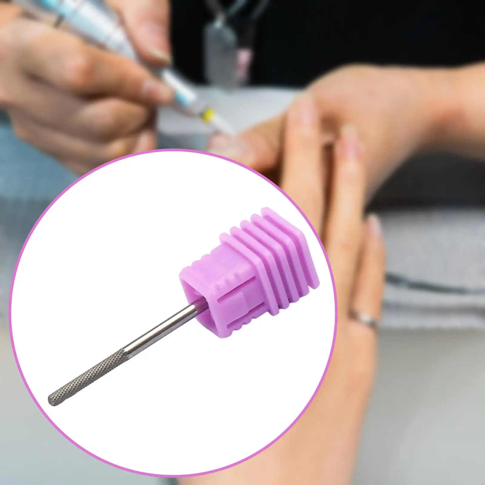 Broca de uñas de acero de tungsteno, accesorio para uñas de Gel acrílico, herramienta de manicura