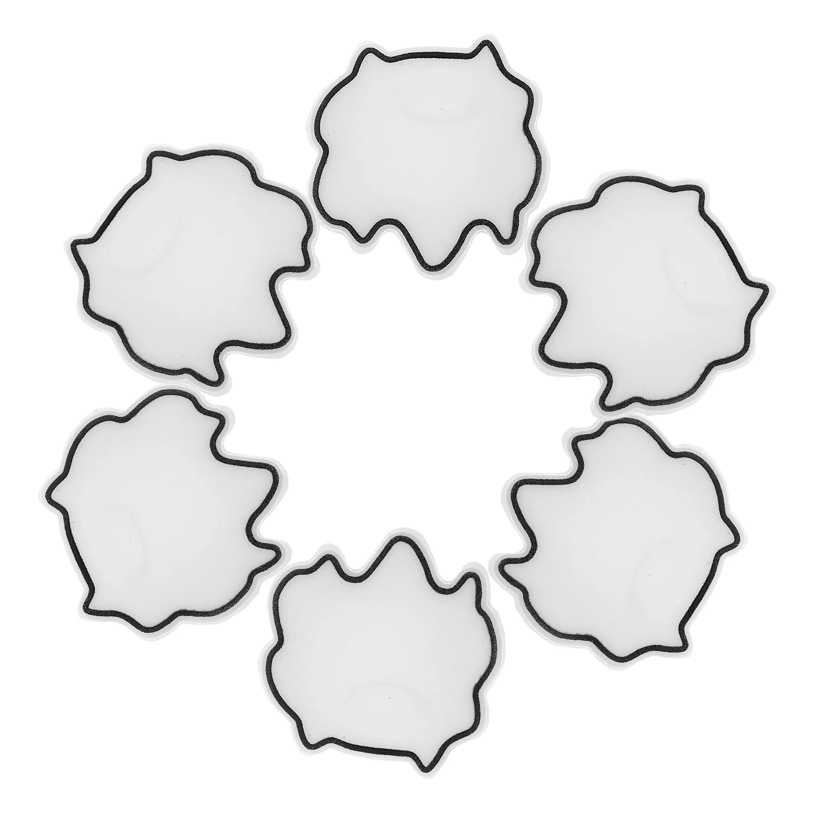 

6pcs Blackout Stickers Led Light Covers Air Conditioner Blocking Silica Gel Shading Stickers for Electronics Sleep Aid Baby