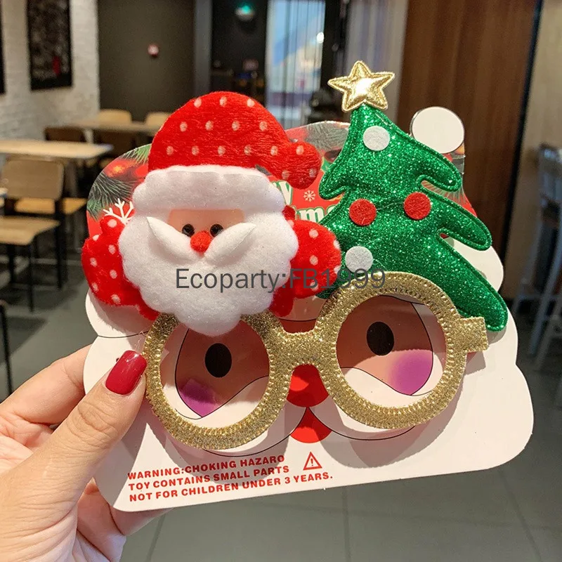 Erwachsene Kinder Weihnachten Brille Anzug Weihnachtsmann Schneemann Elch Weihnachtsbaum Brille Requisiten Kinder Geschenke Weihnachten Neujahr Party DIY Dekoration
