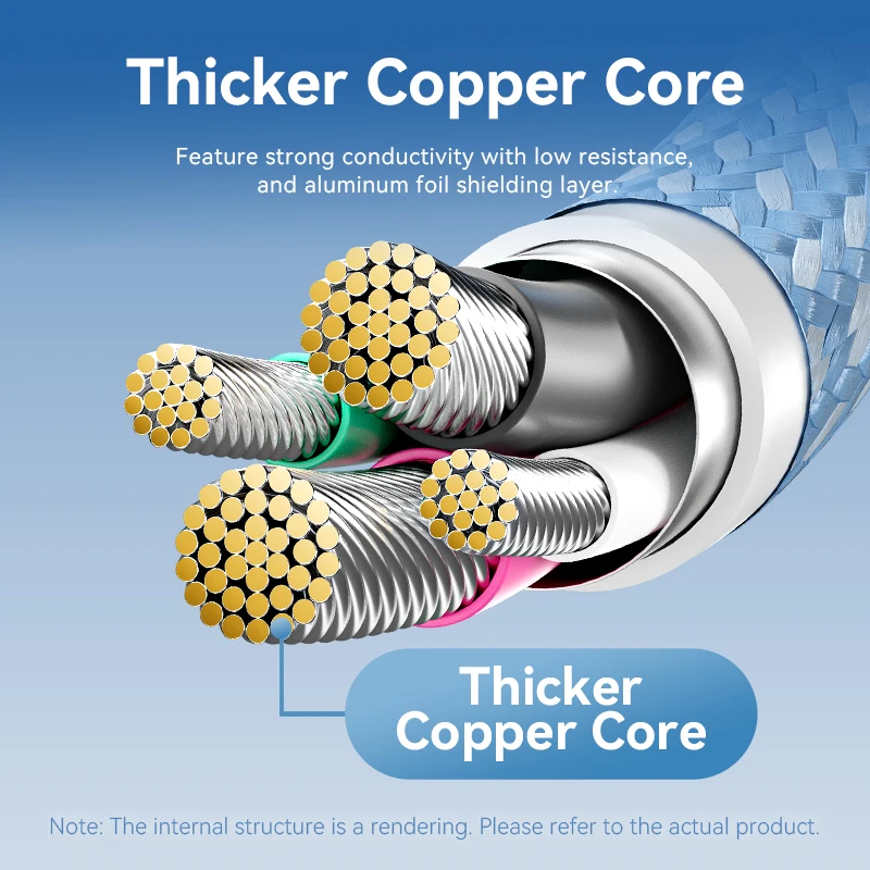 Кабель USB Type-C Vention, 3 А, для Xiaomi 11 Pro/Samsung S21/S10