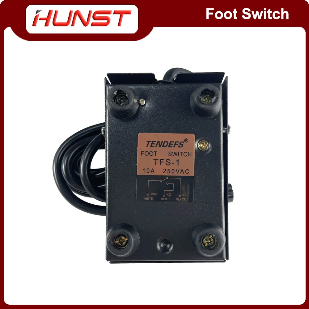 Hunst Metall fuß schalter TFS-1 10a 250vac Leitungs länge 1,9 m selbst rück stellendes kleines Pedal