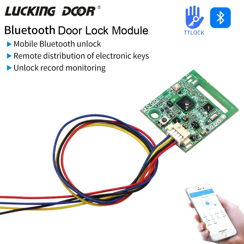 ttlock smart interruptor eletronico door lock bluetooth teto modulo de desbloqueio app controle interruptor home inteligente sn9243 ttlock 50 01