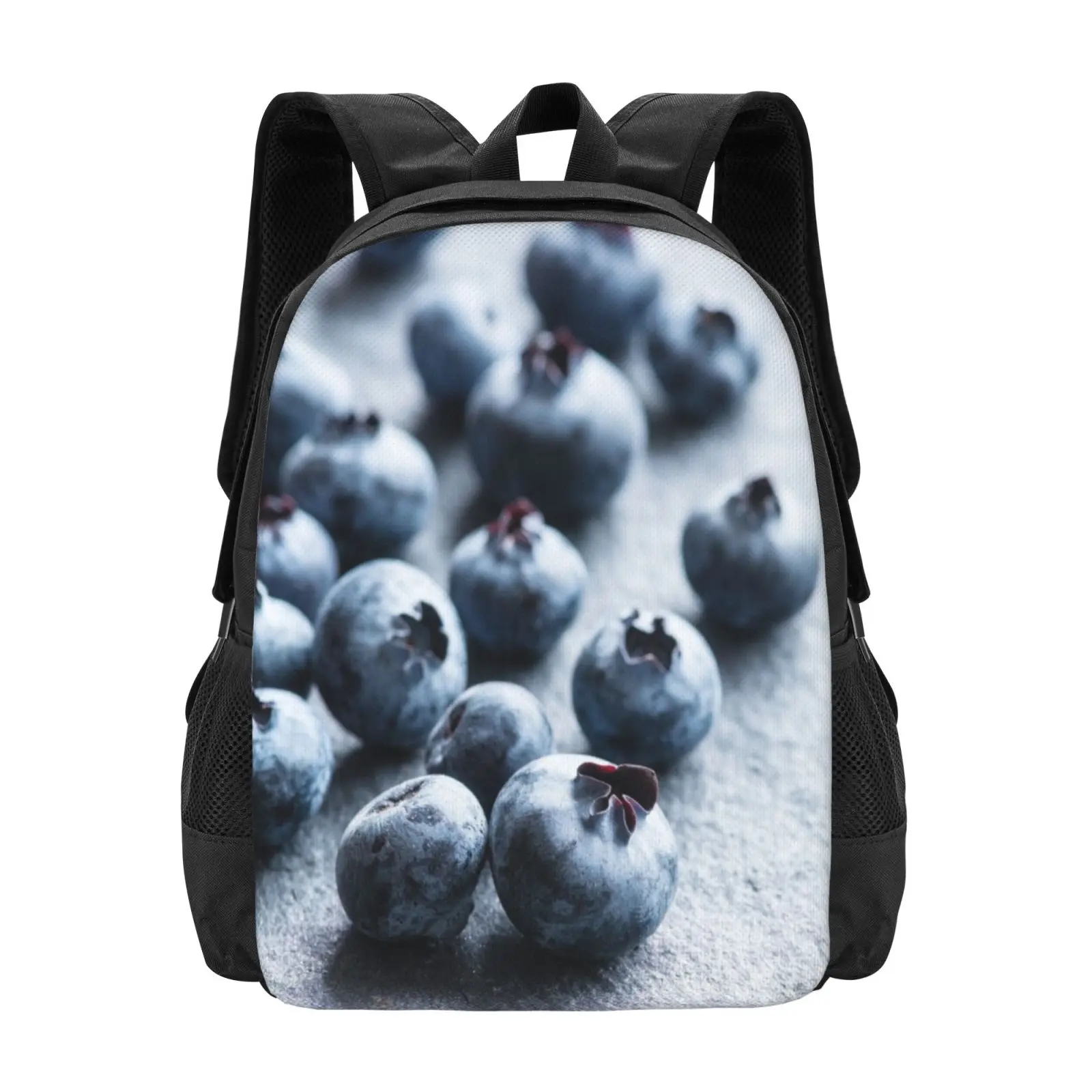 Fresh Blueberries Hot Sale Schoolbag Backpack Fashion Bags Food Fruit Fresh Organic Healthy Diet Berry Blueberries Colleen