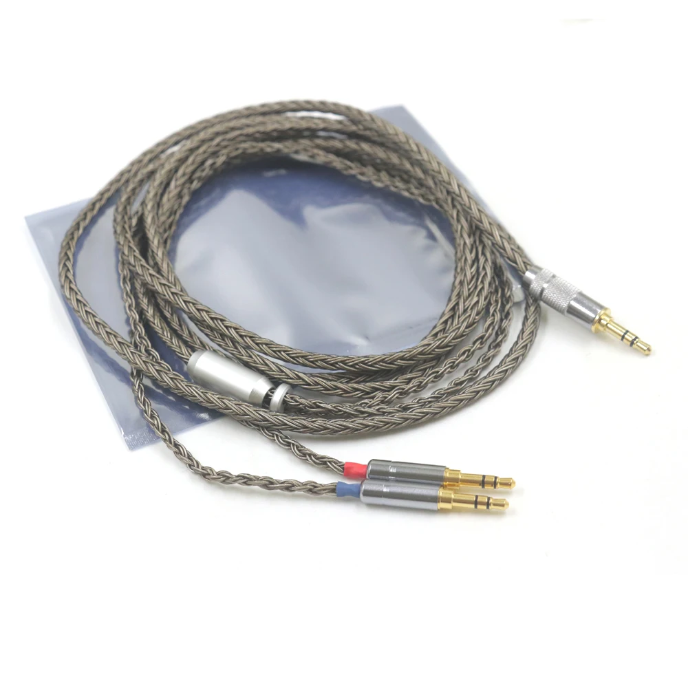 16 Cores 4 pin Xlr 4.4 2.5mm Headphone Earphone Cable For Dual 3.5 Hifiman Ananda sundara HE1000se HE6se he400 Z7M2