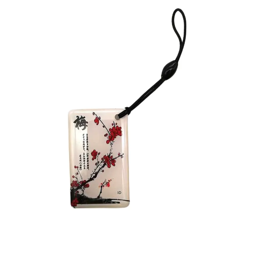 1Pcs 125KHZ EM4305 T5577 Rewritable Blank Data Card RFID Keyfob For Duplicator Copier Access Control Card Token Tag Keychain