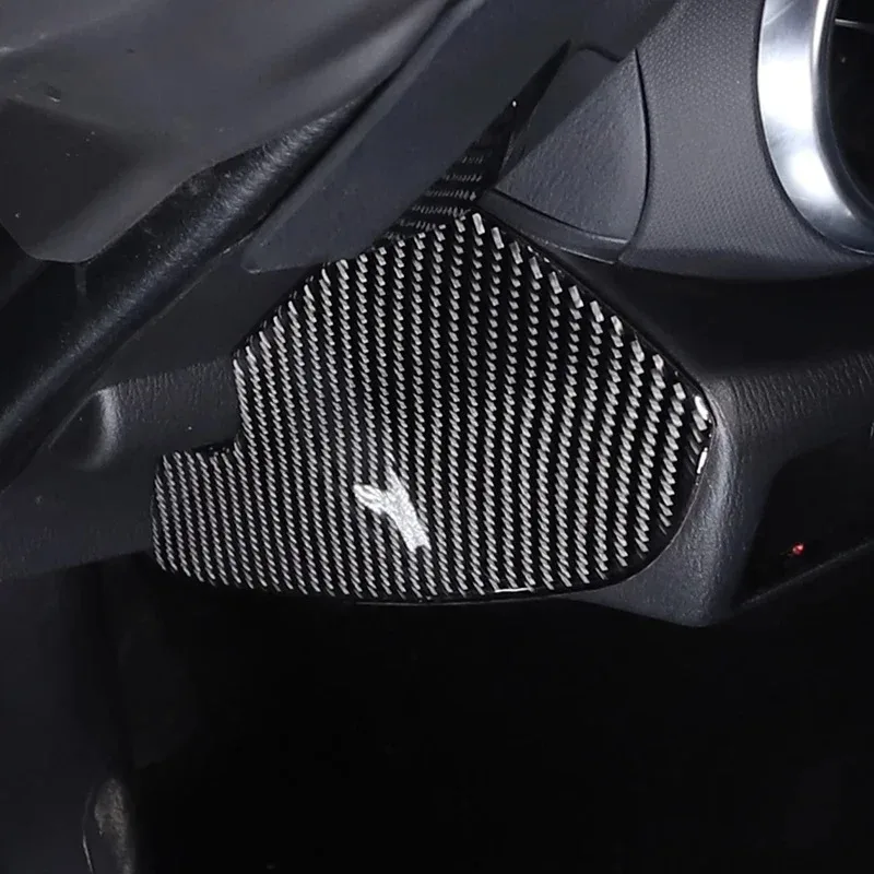 For Mazda MX-5 Miata Roadster 2016-2024 Soft Carbon Fiber Car Dashboard Side Panel Cover Trim Sticker Interior Car Accessories 4