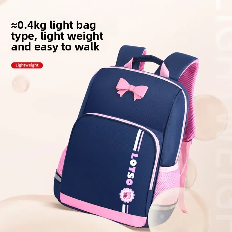 Mochila de Minnie de Disney, bolso de mano para niñas de grados 1, 3, 6, ligero, transpirable, en capas, gran capacidad, rosa, uso diario escolar