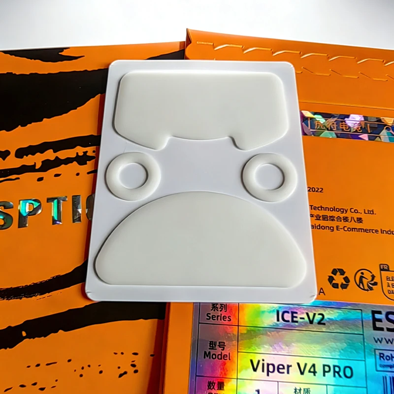 New Esports Tiger Gaming ICE Mouse Feet Mouse Skate for Razer Viper V4 Pro Mouse PTFE Mouse Feet 2.5D Edge Glides Curve Edge