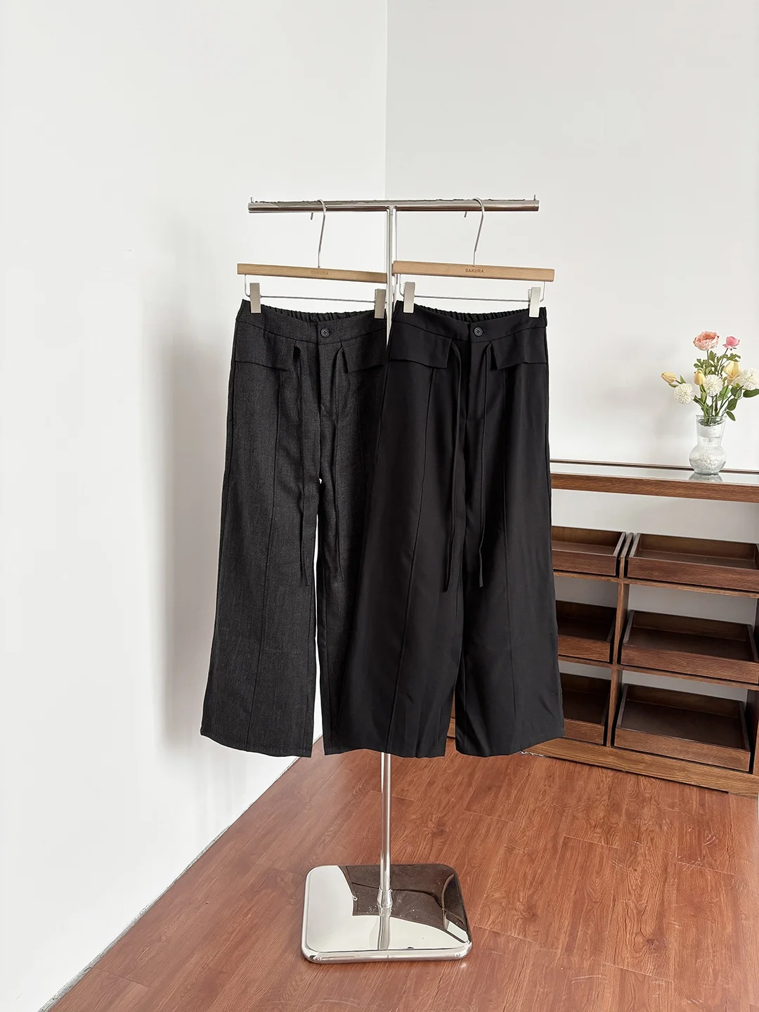 

Весна 2026: Женские повседневные брюки с высокой талией и широкими штанинами, свободного кроя, в корейском стиле, простые, элегантные, струящиеся, с эластичным поясом