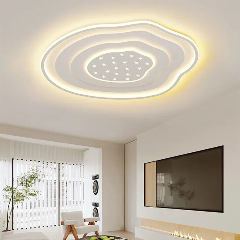 

Flower Ceiling Light White Black Blue Ceiling Lamp For Living Room Bedroom Kitchen Balcony Indoor Lighting Fixture Home Decor