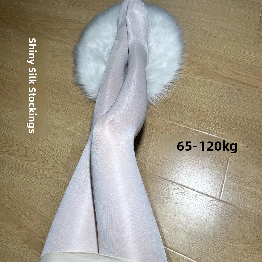 جوارب طويلة لامعة كبيرة الحجم للعروض المسرحية، طبقة أساسية ناعمة، جوارب طويلة بلمعة زيتية، مناسبة للأزواج، لون واحد يناسب جمي... #2