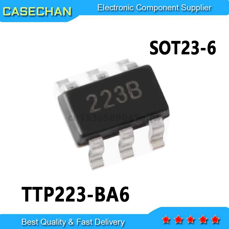 20-100PCS TTP223-BA6 TTP223  SOT23-6 