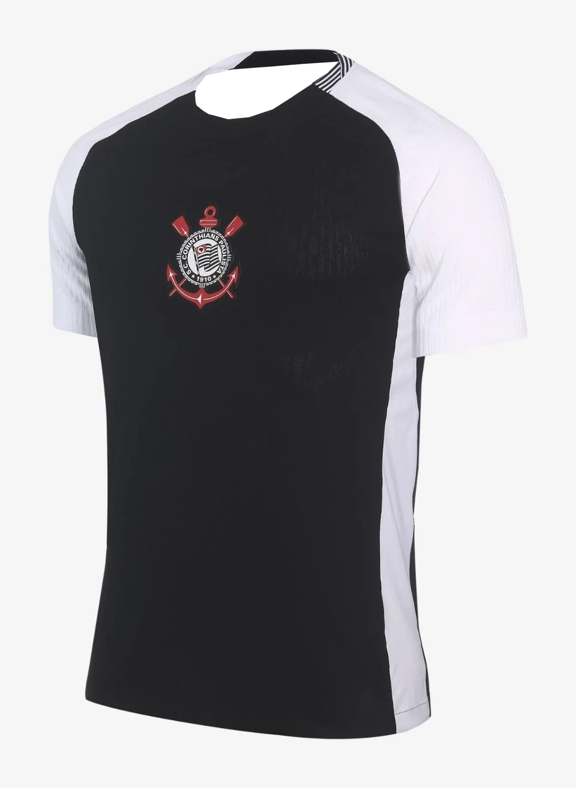Sommer Brasilien Timão Fußballtrikot Corinthians Schwarz Gestreiftes T-Shirt Familien-Partnerlook für Sport, Streetwear und Freizeitkleidung – Detail 6