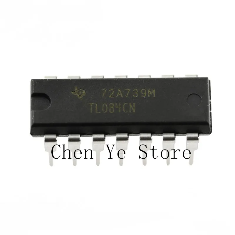 10PCS new and original IC TL084CN DIP-14 TL084 084CN Quadruple operational amplifier