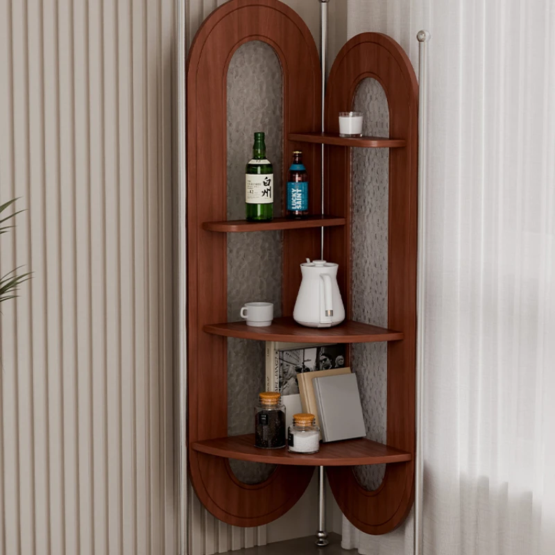 Simple corner shelf landing multi-layer display