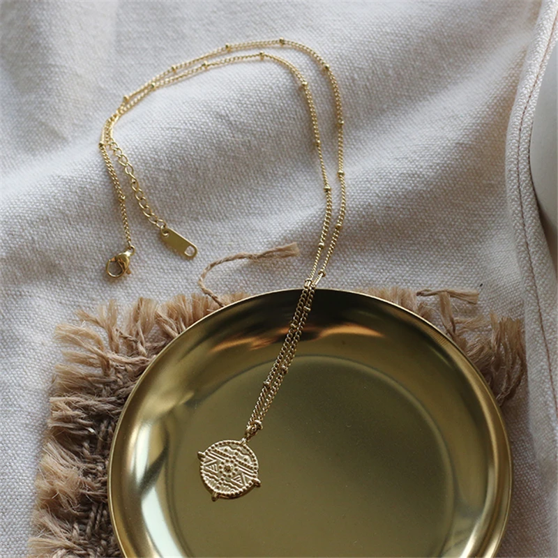 التيتانيوم الصلب مطلي الذهبي مرساة السفينة الدفة حلية قلادة القلائد النساء عبر سلسلة قصيرة تصل إلى عظمة الترقوة المختنق مجوهرات الأزياء هدايا